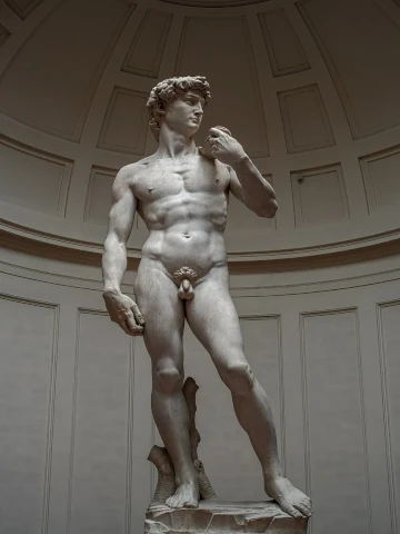 Michel ange, statue de david