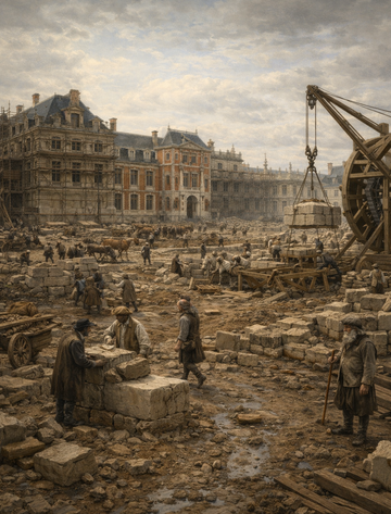 construction chateau de versaille 1661 Louis XIV