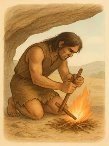 découverte du feu ,homo erectus y a 400 000 ans