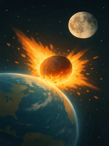4.5 billion year moon formation