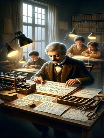 Invention de l'alphabet Braille 1824