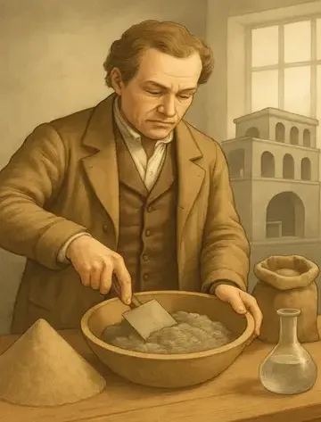 1864 invention beton cement