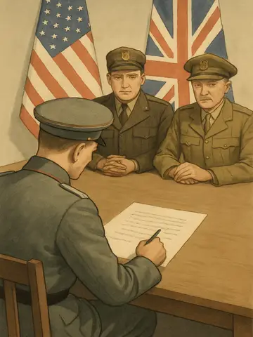 1945 German capitulation 2nd global war