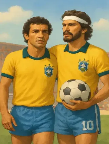 1982 bresil zico et sócrates marque global Spanish