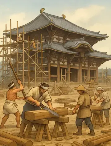 752 construction-du temple todai-