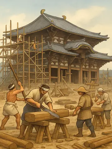 752 construction-of the Todai temple-
